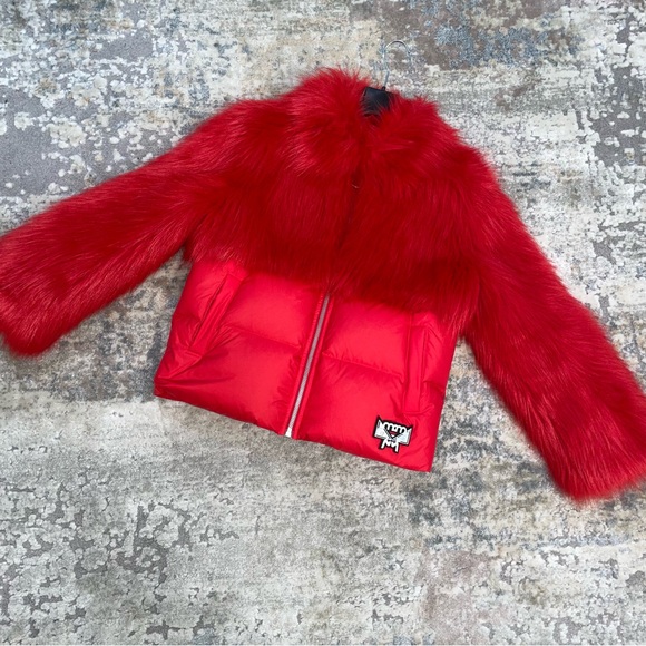 MCM puffer jacket with faux fur - Picture 4 of 9